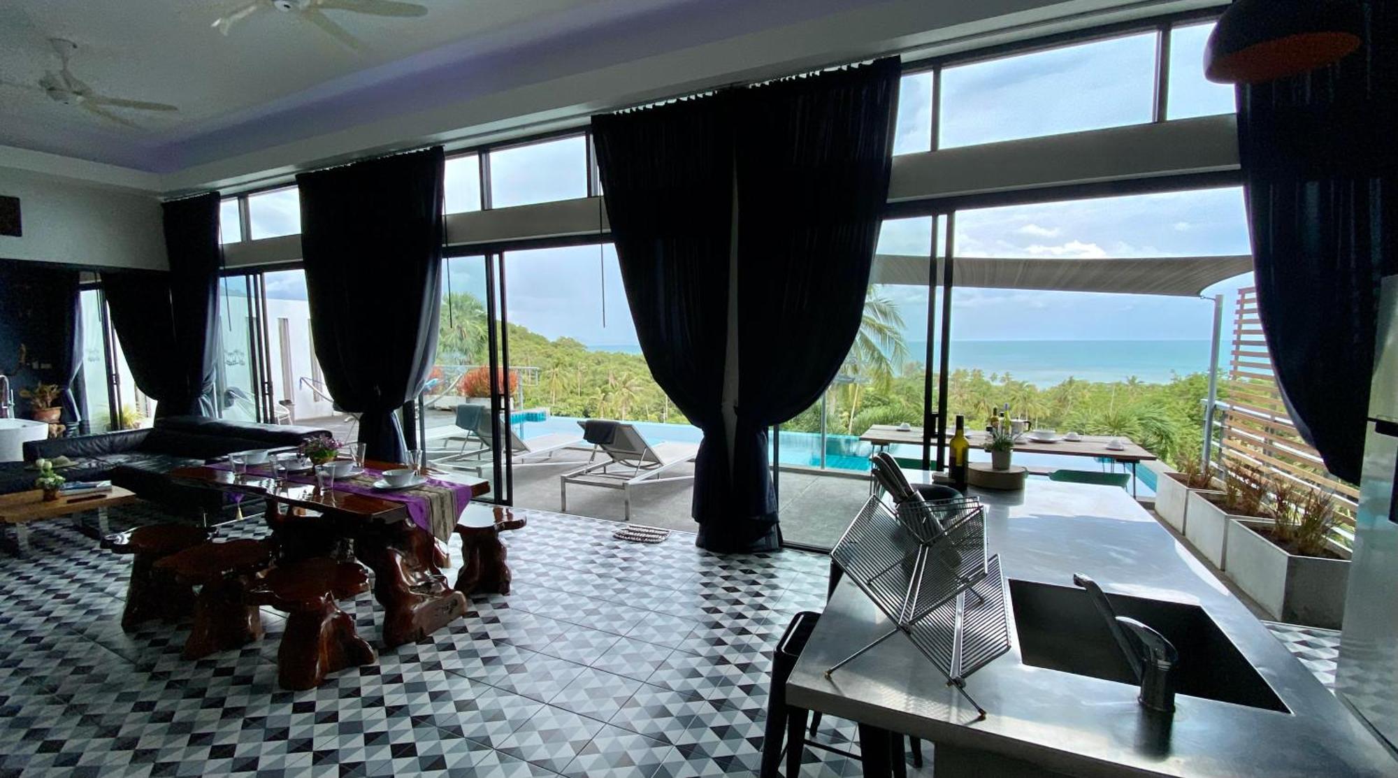 Ko Samui Seaview Pool Villa Philippa With Car Laem Set Beach Exterior foto